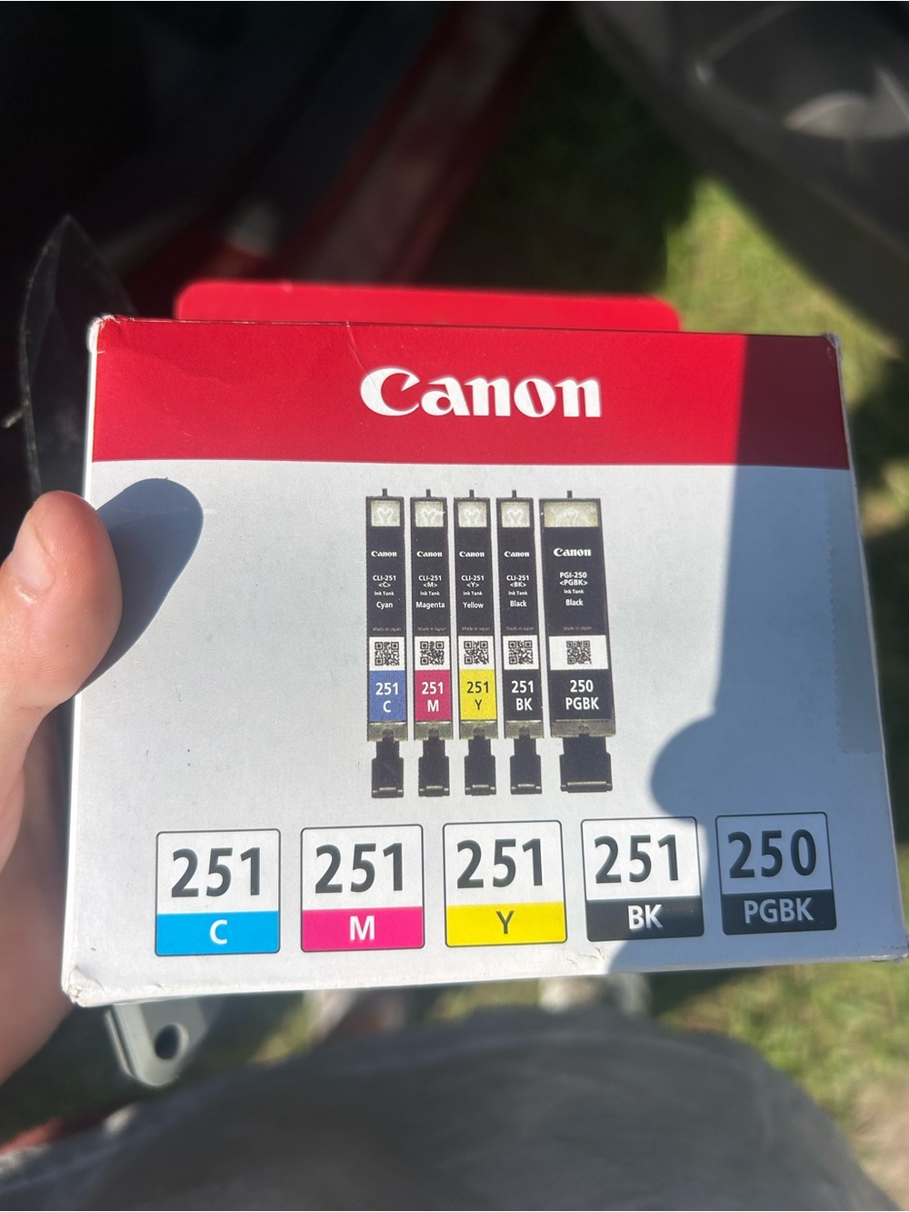 Canon PGI-250/ CLI-251 5 Color Amazon Pack